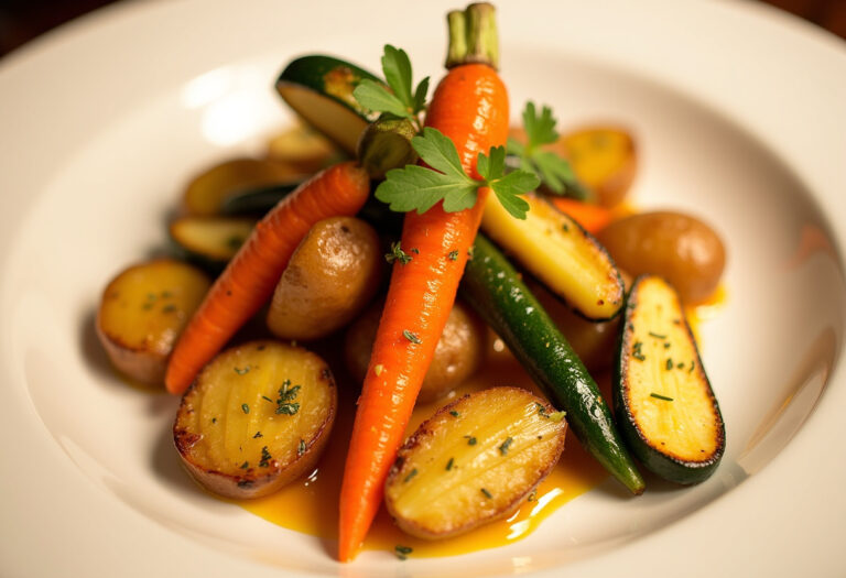 Roasted Potatoes, Carrots, and Zucchini