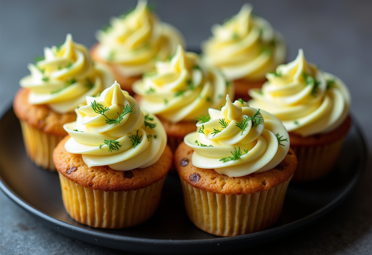 Savory Dill Pickle Cupcakes