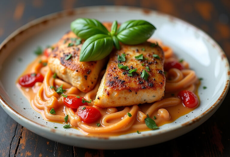 Slow Cooker Creamy Tomato Basil Chicken
