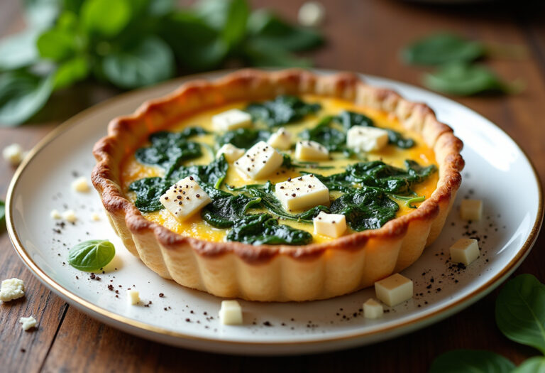 Spinach Feta Quiche