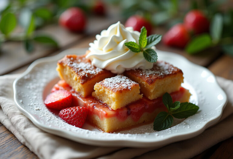 Strawberries & Cream French Toast Casserole