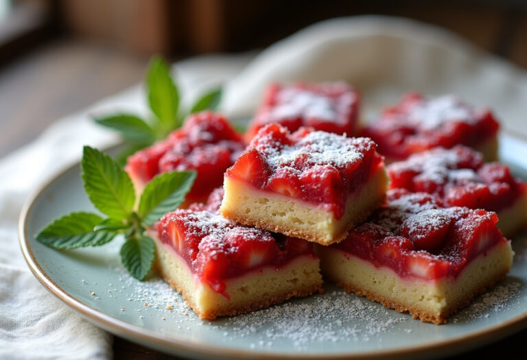 Strawberry Rhubarb Bars