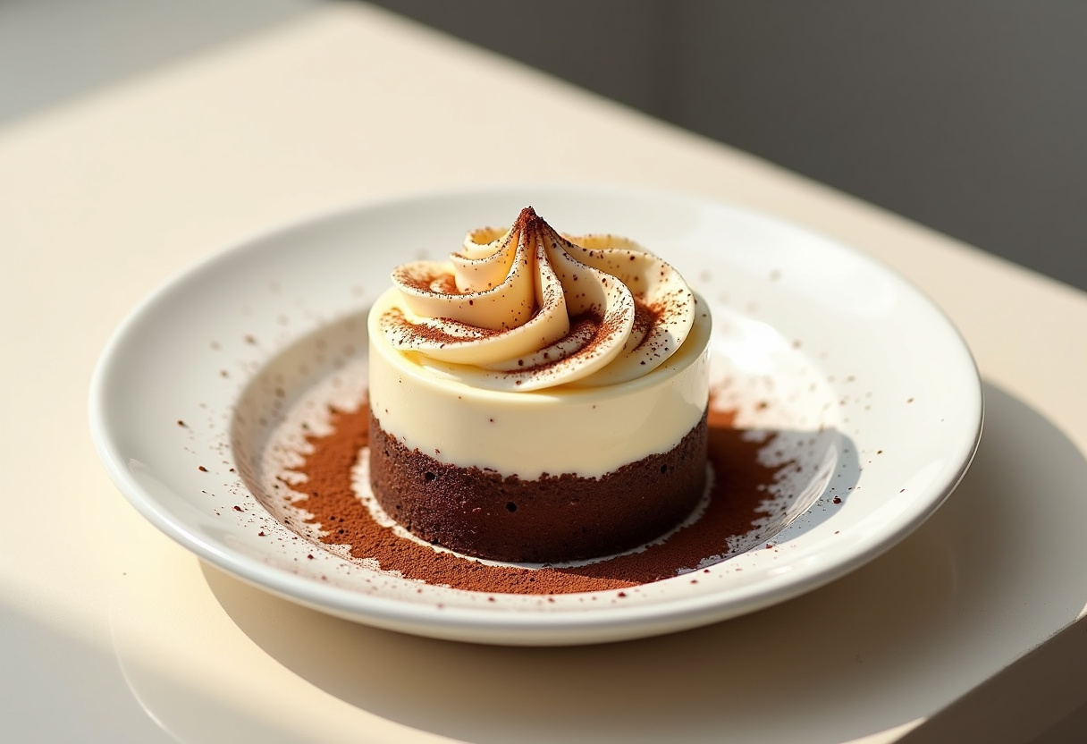 Sumptuous Espresso-Infused Biscuit and Cream Cheese Cake