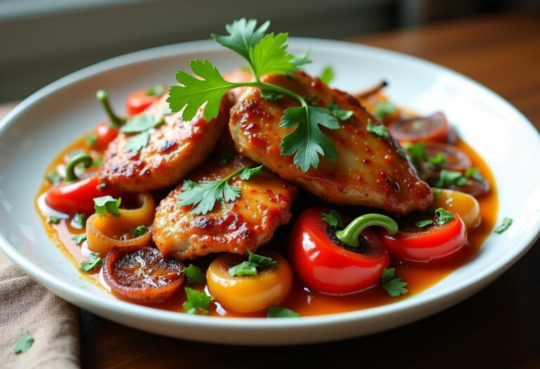 Sweet and Spicy Honey Pepper Chicken
