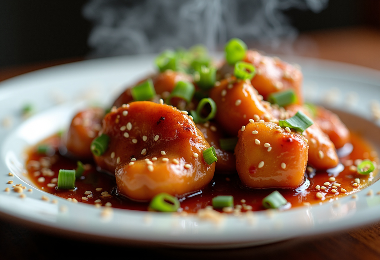Sweet and Spicy Sticky Chicken