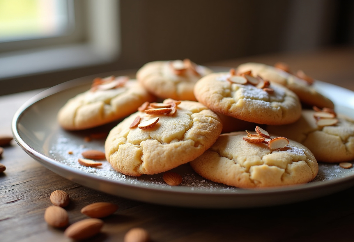 Triple Almond Cookies