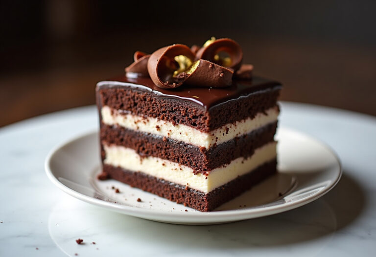 Tuxedo Cake – Triple Chocolate Mousse Cake