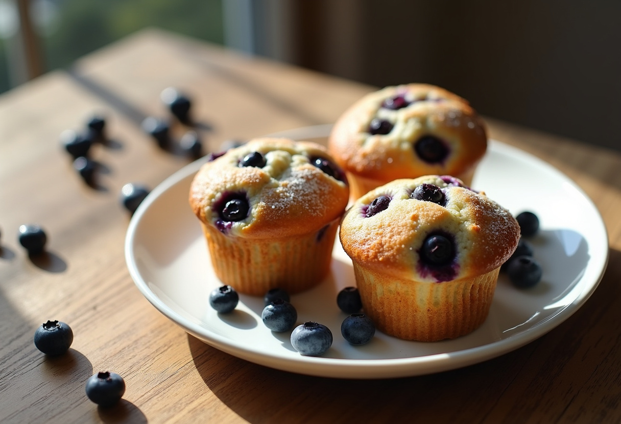 Vegan Blueberry Muffins