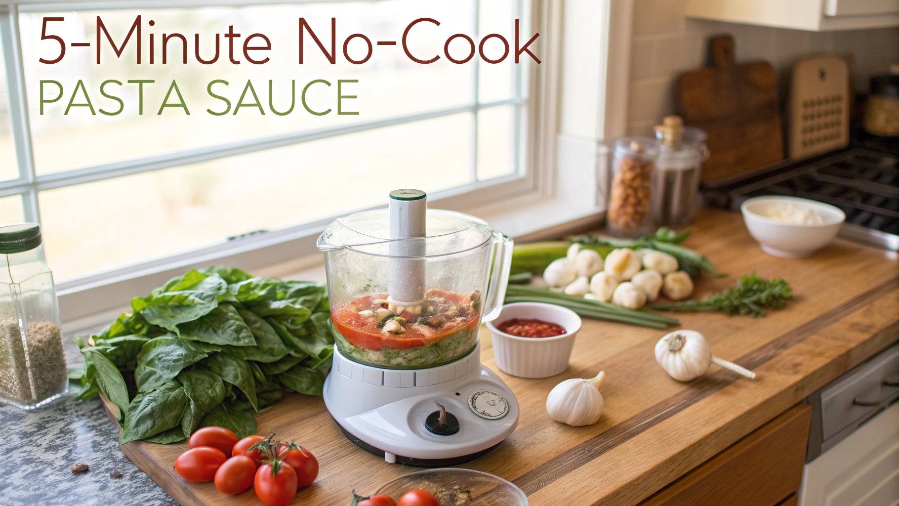 5Minute NoCook Pasta Sauce