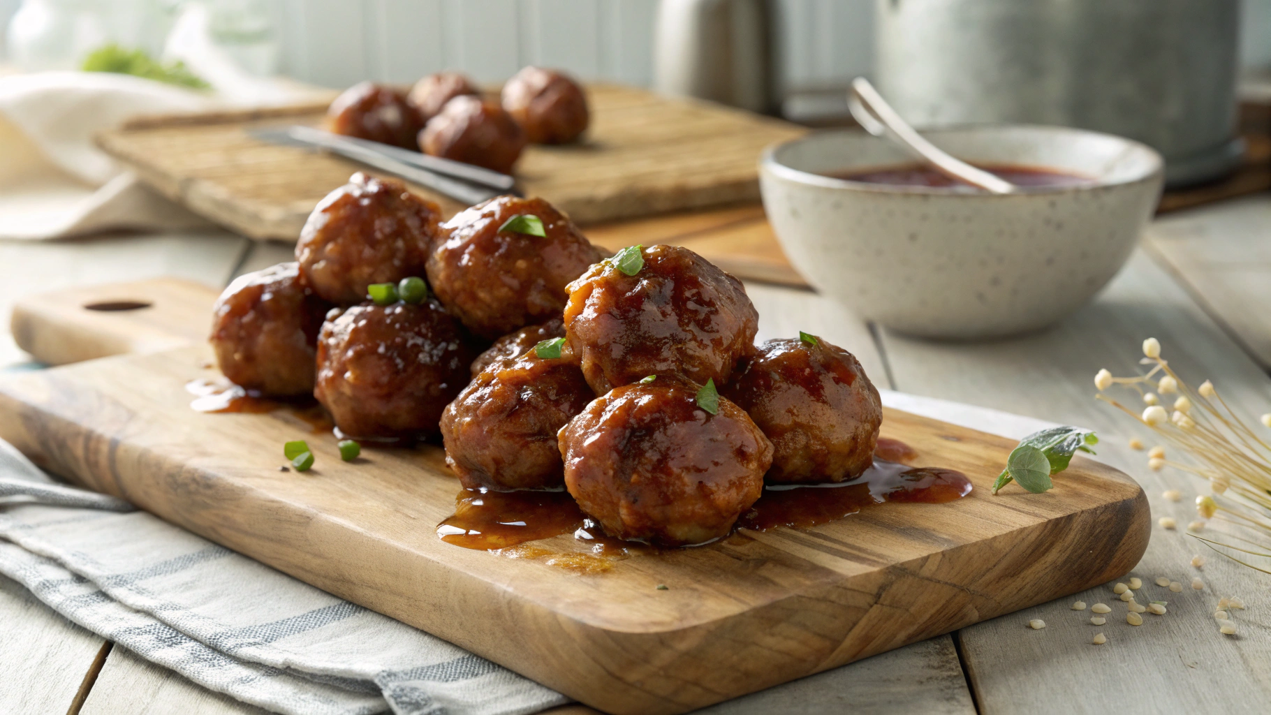 Asian Glazed Turkey Meatballs