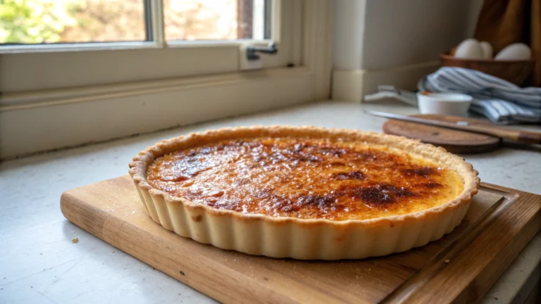 Authentic French Creme Brulee Tart
