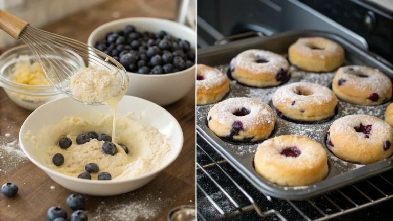 Baked Blueberry Donuts