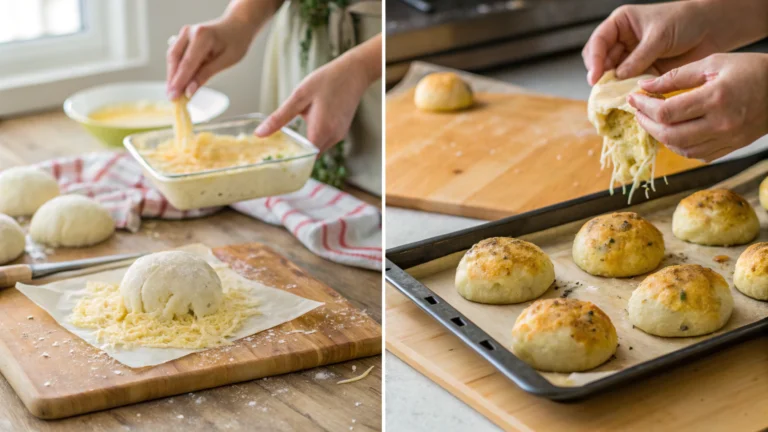 Baked Stuffed Cheese Bombs