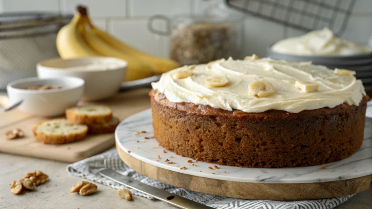 Banana Bread Cake with Cream Cheese Frosting