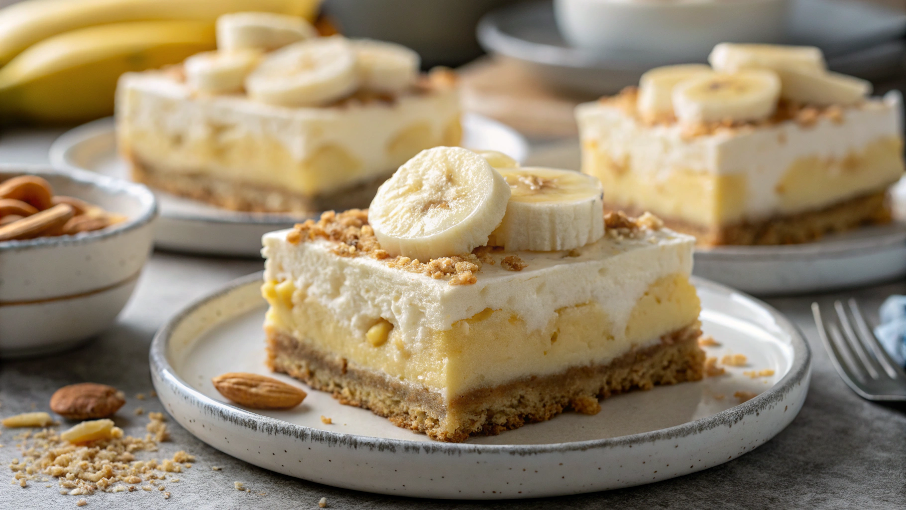 Banana Pudding Cheesecake Squares