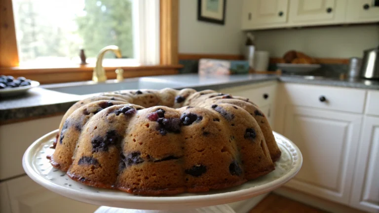 Blueberry Breakfast Bundt Cake