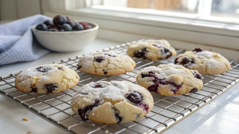 Blueberry Crinkle Cookies