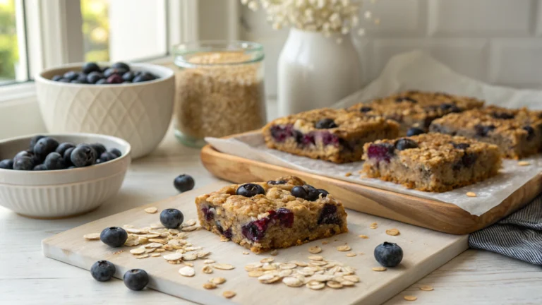 Blueberry Oatmeal Breakfast Bars
