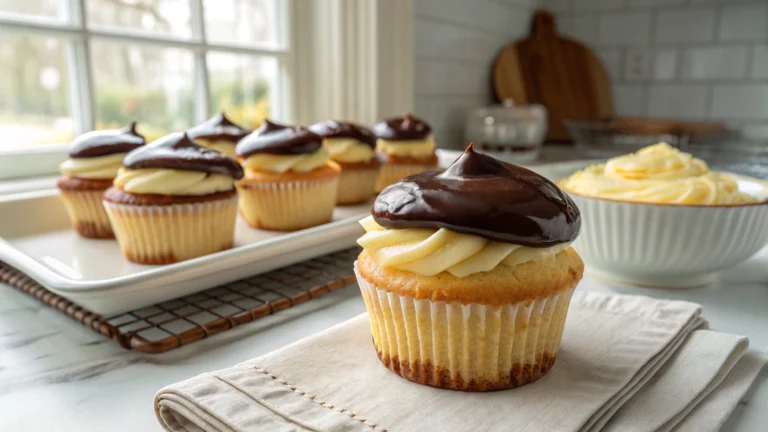 Boston Cream Cupcakes