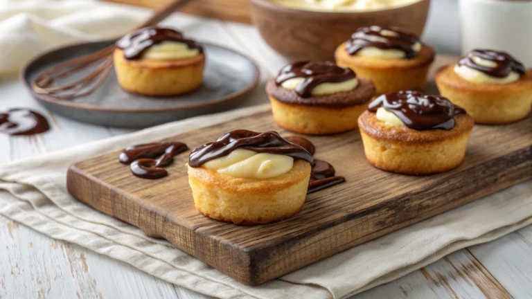 Boston Cream Pie Cookie Bites
