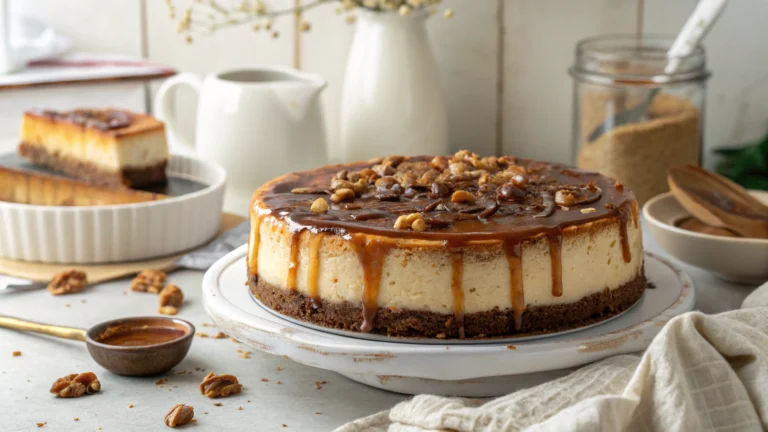 Bourbon Caramel Cheesecake