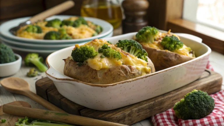 Broccoli Cheese Baked Potatoes
