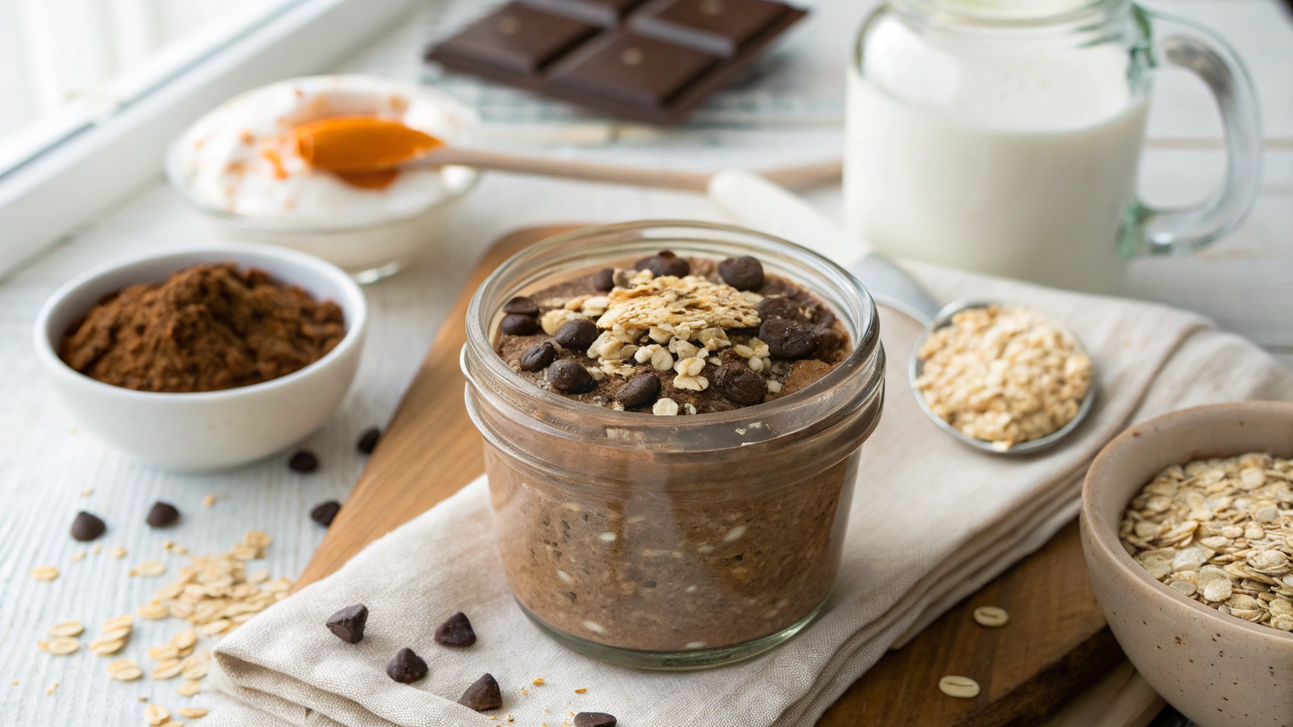 Brownie Batter Overnight Oats