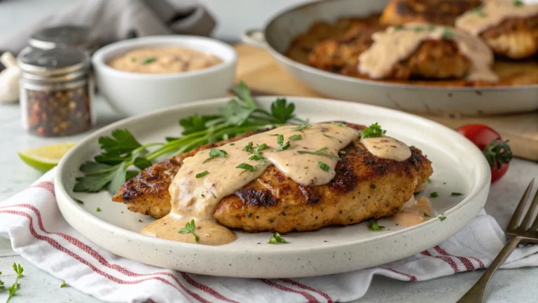 Cajun Chicken with Creamy Cajun Sauce