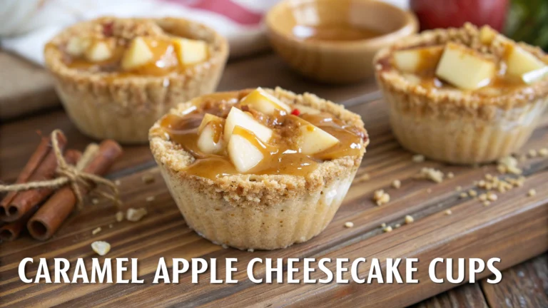 Caramel Apple Cheesecake Cups
