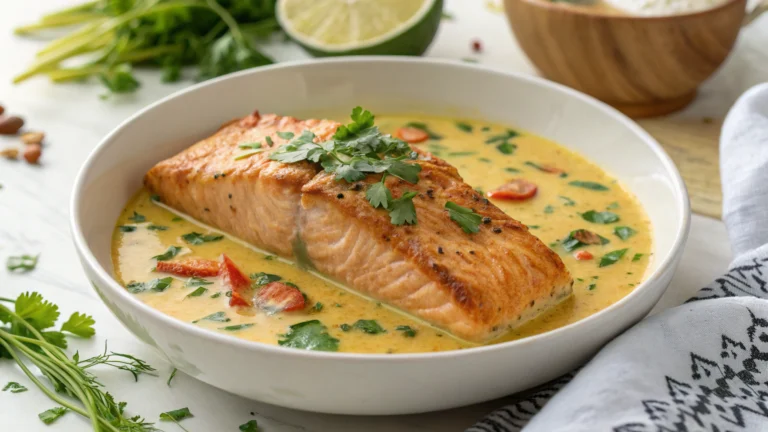 Caribbean Coconut Curry Salmon