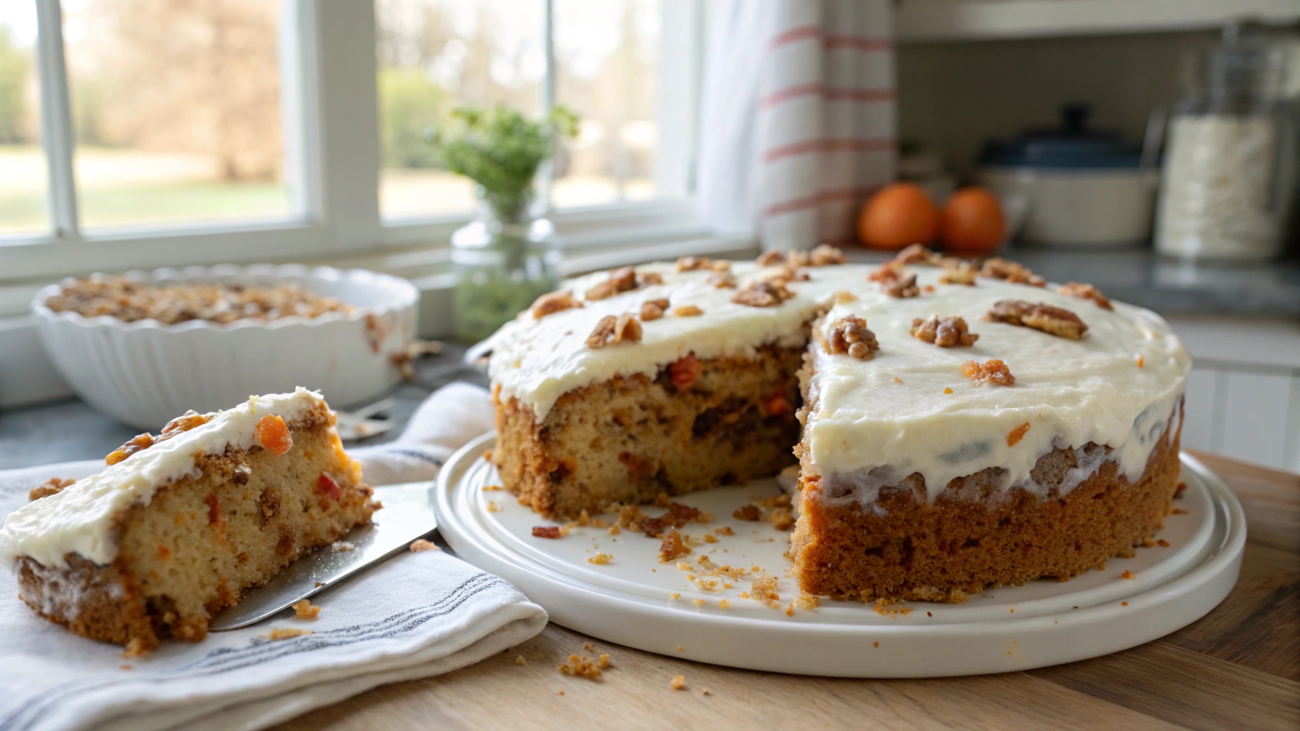 Carrot Cake Poke Cake