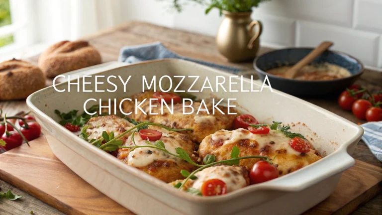 Cheesy Mozzarella Chicken Bake