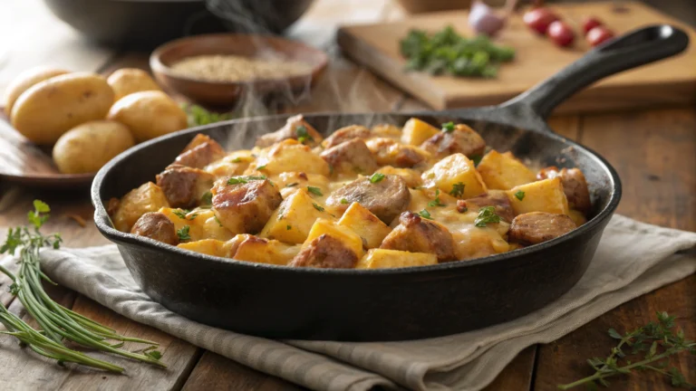 Cheesy Ranch Potatoes and Sausage