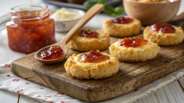 Cheesy Thumbprint Appetizers with Hot Pepper Jelly