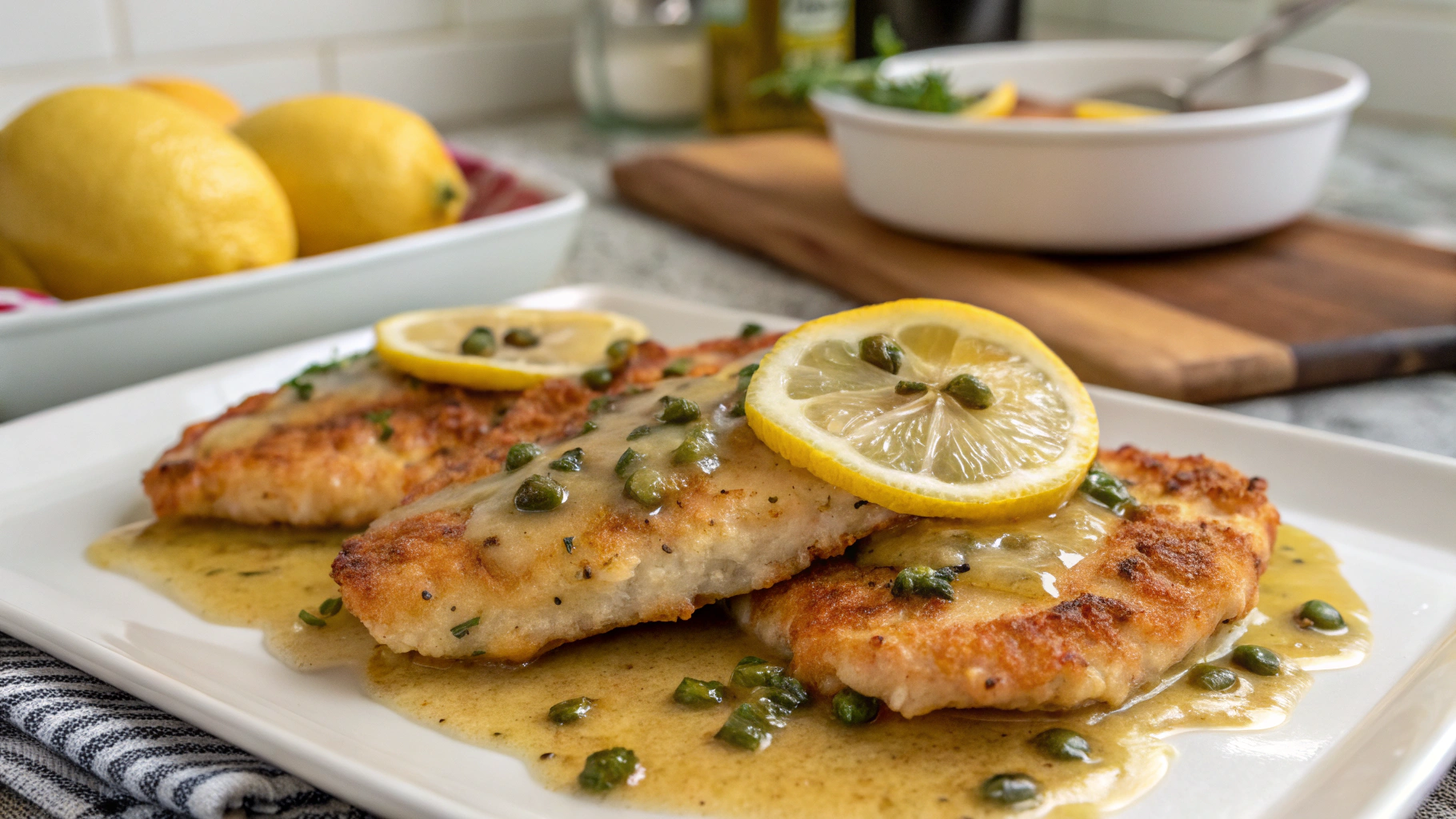 Chicken Piccata with Lemon Sauce