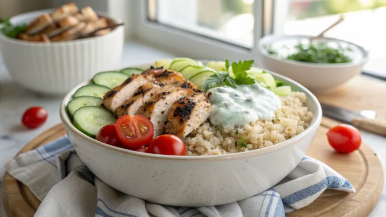 Chicken Tzatziki Bowls
