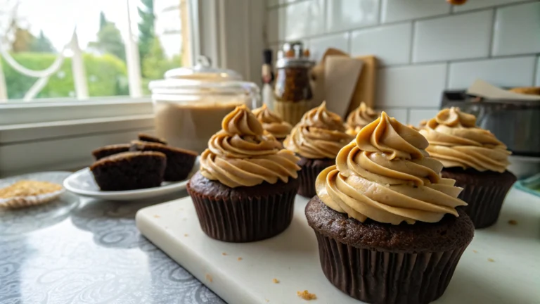 Chocolate Espresso Cupcakes with Salted Caramel Buttercream
