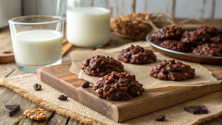 Chocolate Peanut Butter NoBake Cookies
