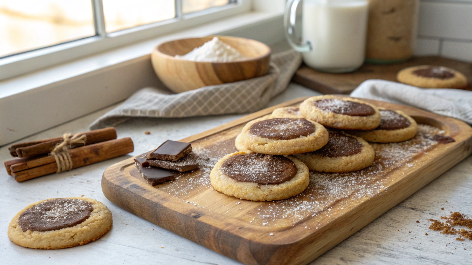 ChocolateCinnamon Sugar Cookies