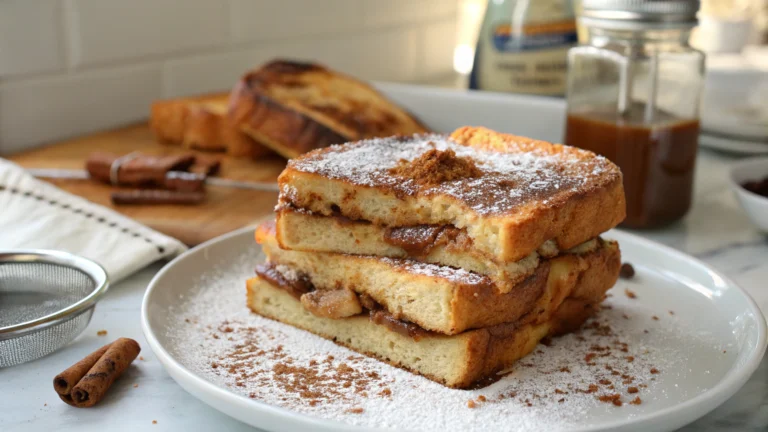 Churro Stuffed French Toast with Cinnamon Sugar