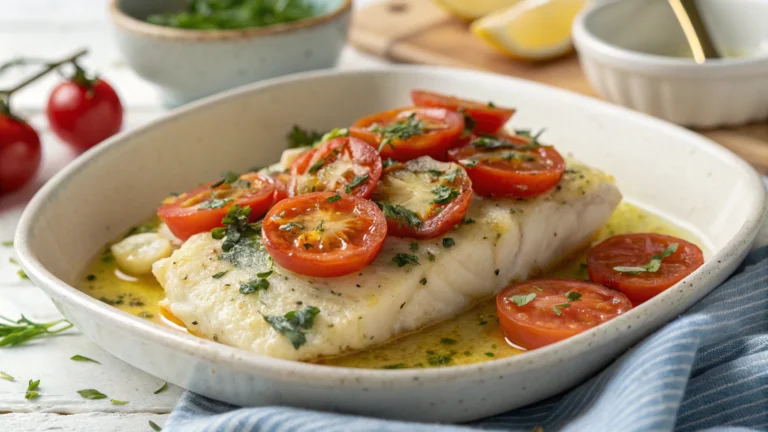 Cod with Tomato and Herb Butter