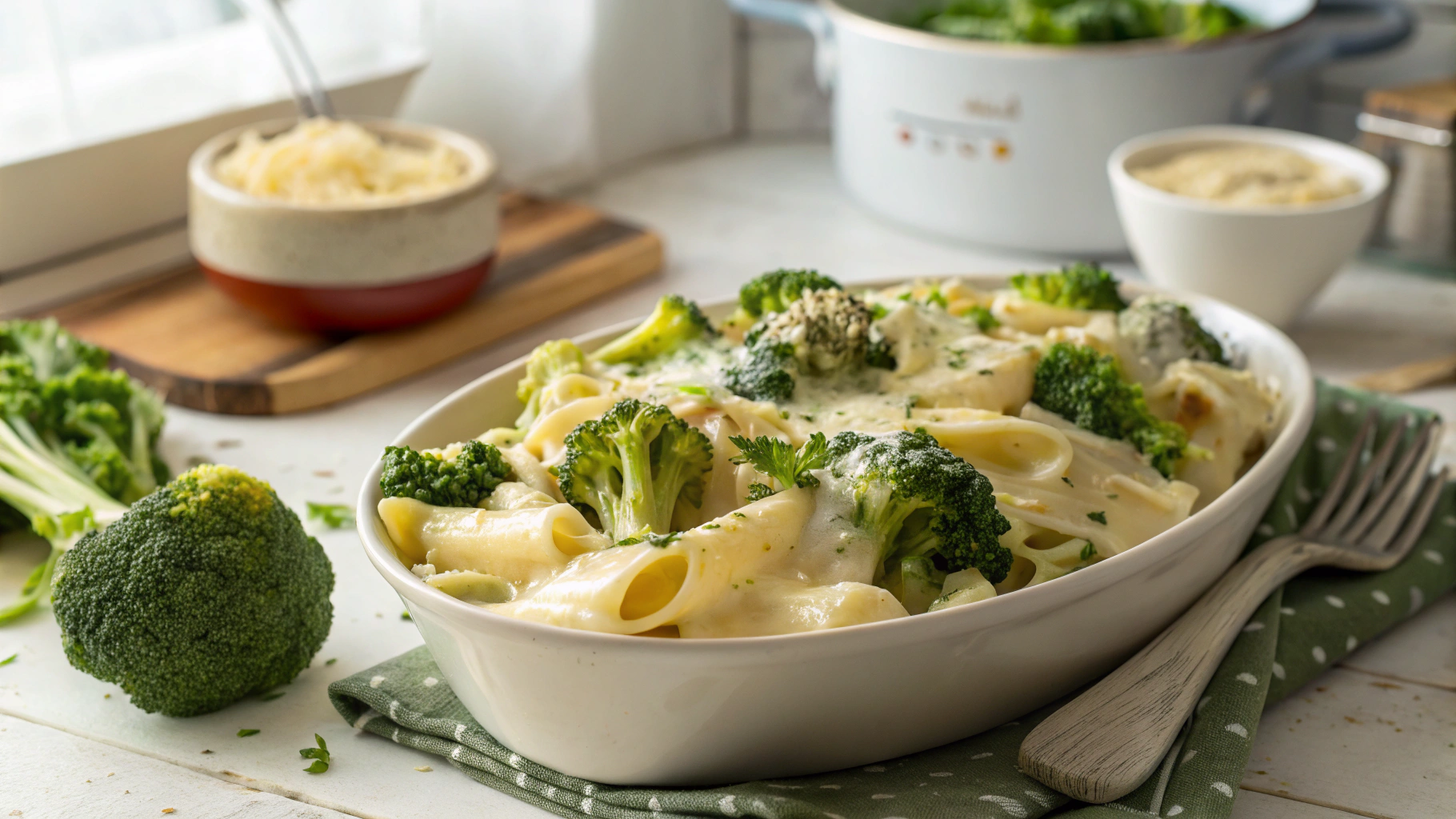 Creamy and Cheesy Broccoli Pasta