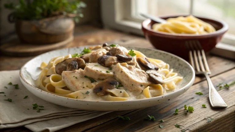 Creamy Chicken and Mushroom Pasta