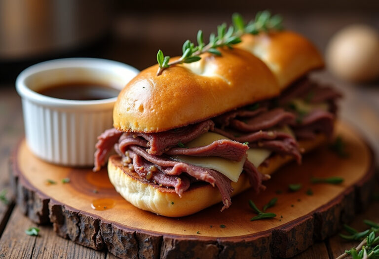 Crockpot French Dip Sandwich Recipe
