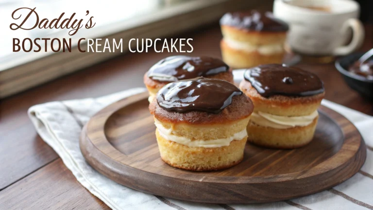 Daddy and 8217s Boston Cream Cupcakes
