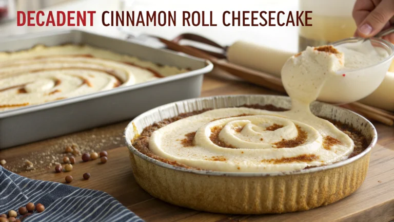 Decadent Cinnamon Roll Cheesecake
