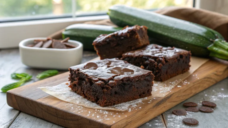 DoubleChocolate Zucchini Brownies
