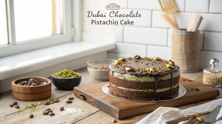 Dubai Chocolate Pistachio Cake