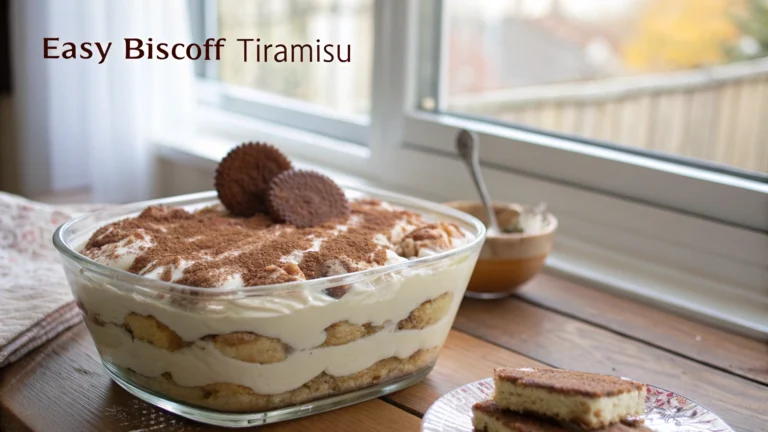 Easy Biscoff Tiramisu