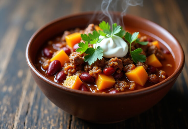 Easy Butternut Squash Chili With Turkey or Beef
